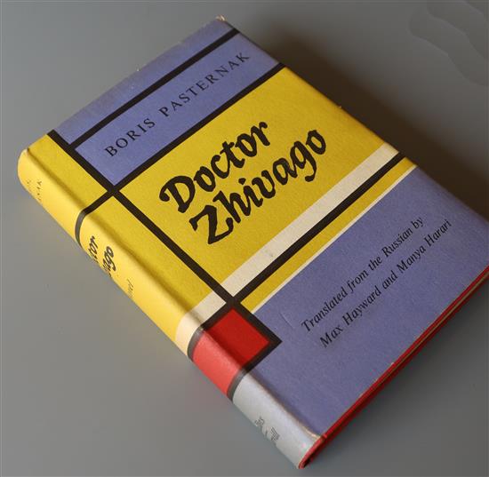 Pasternak, Boris - Doctor Zhivago, 1st edition in English, translated by Max Hayward and Manya Harari,